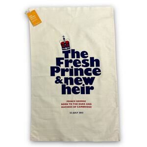NEW Royal Family Prince George Commemorative Tea Towel Fresh Prince New Heir